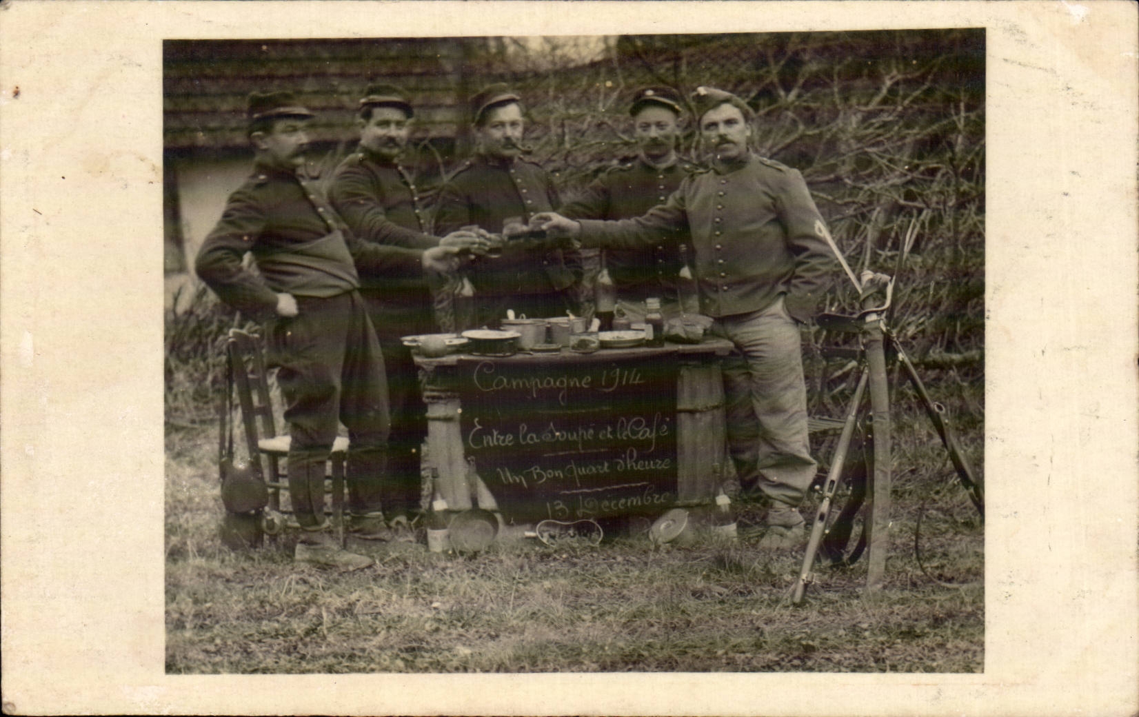 Real photo Militaria Soldiers Marketing year 1914