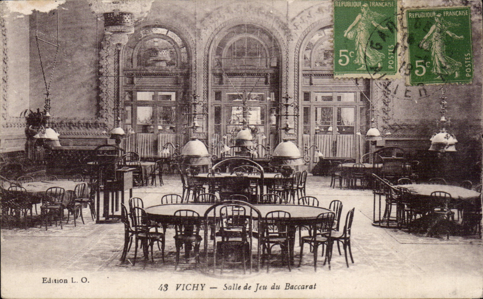 Vichy - Salle de Jeu du Baccarat - CPA 