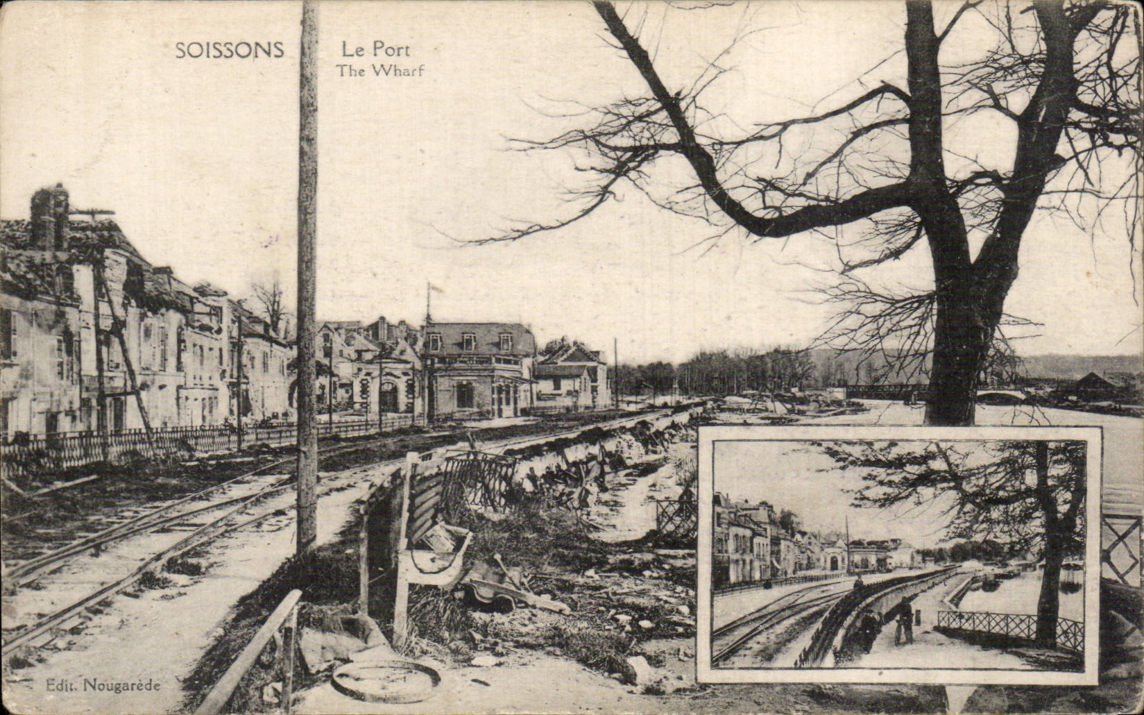 Soissons - the Port - CPA