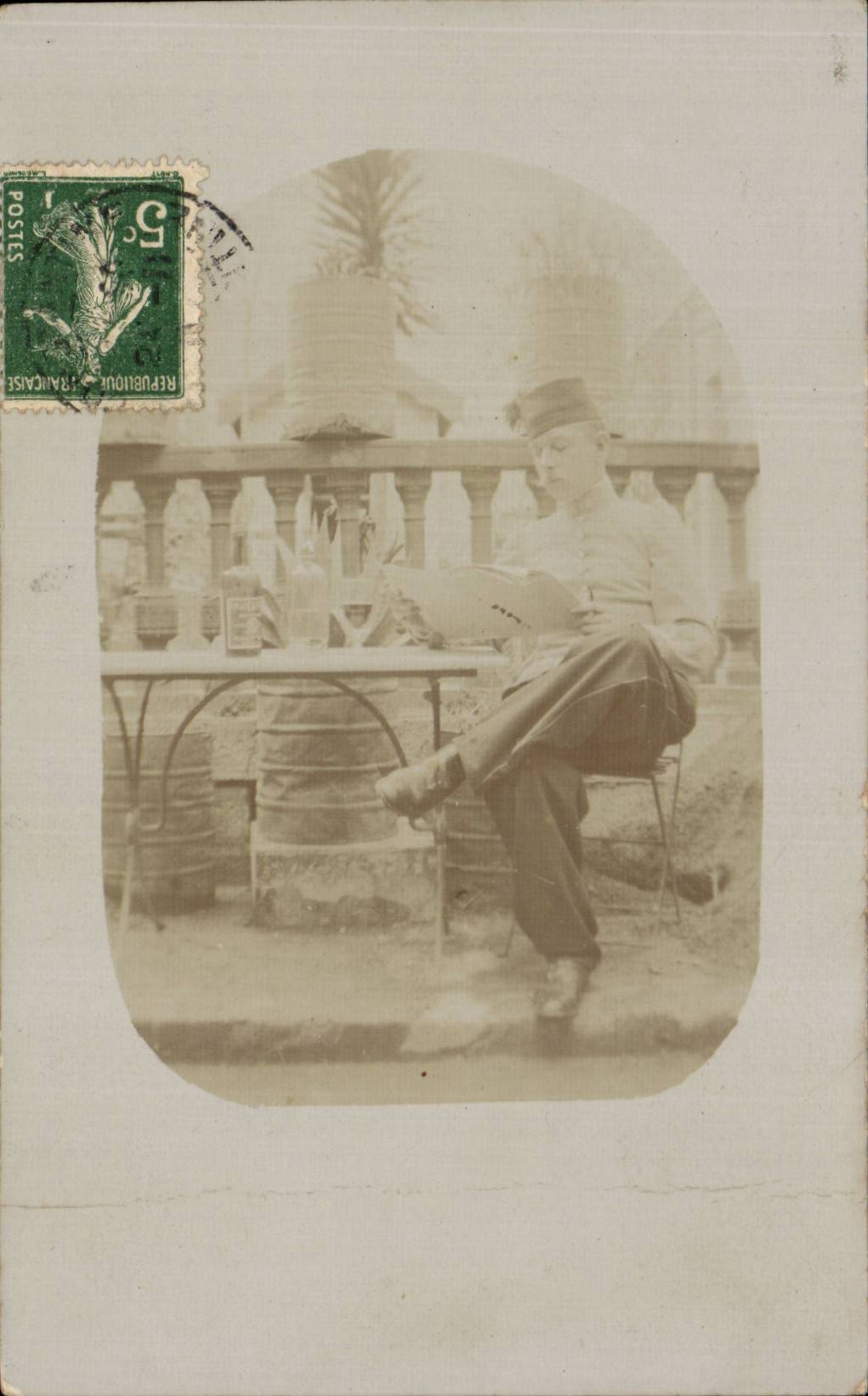 Real photo Militaria Soldier