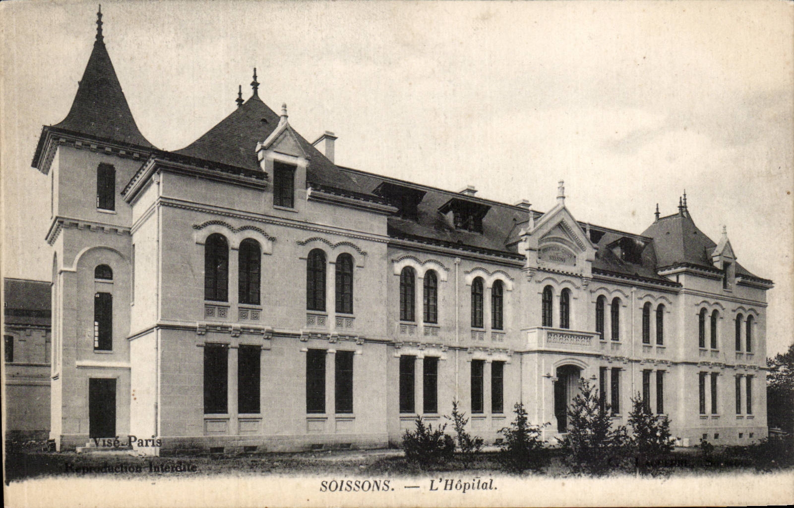 Soissons - Hospital - CPA