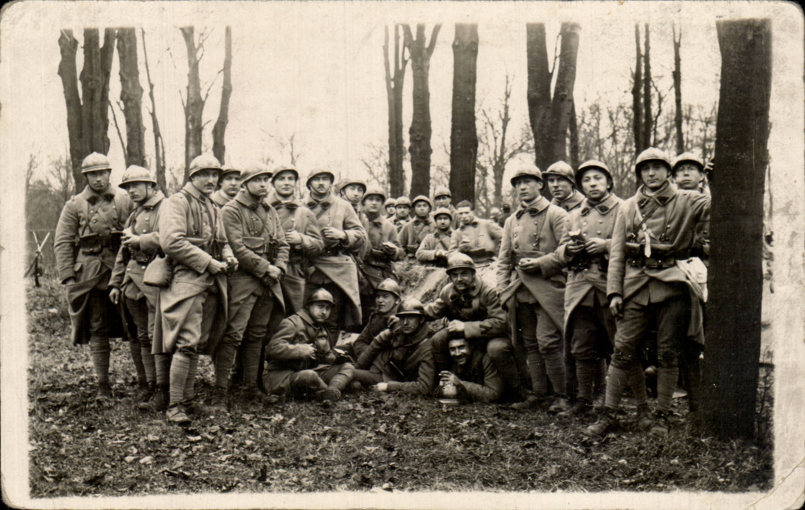 Real photo Militaria Soldiers Fort Bellecroix 1927
