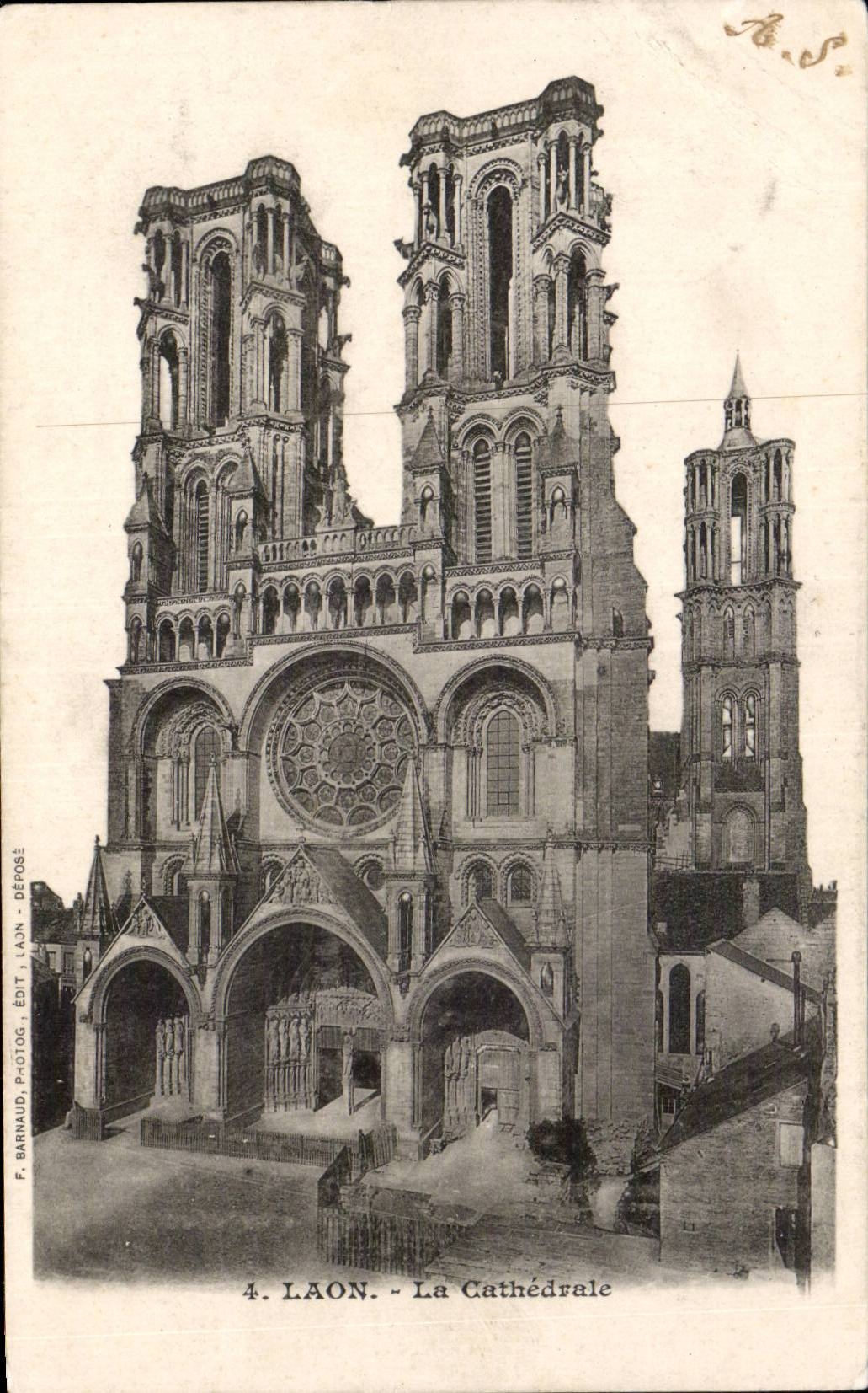 Laon - the Cathedral - CPA