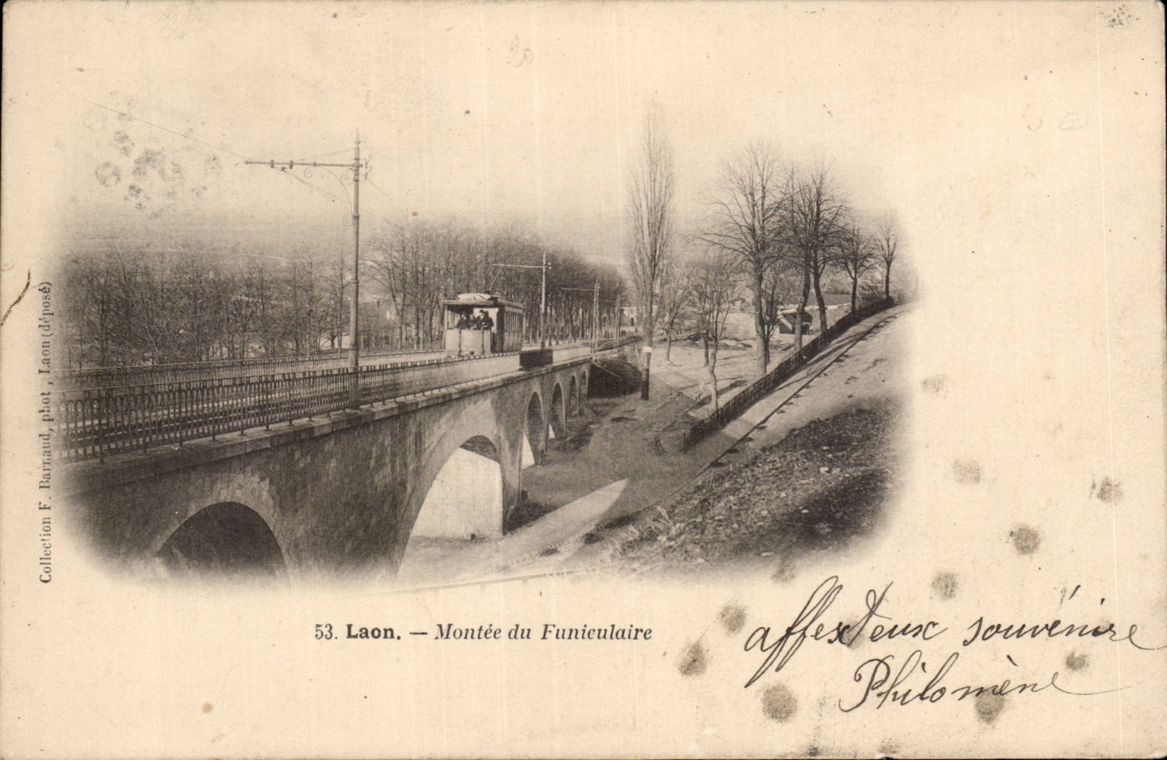 Laon - Rise of the Funicular - CPA