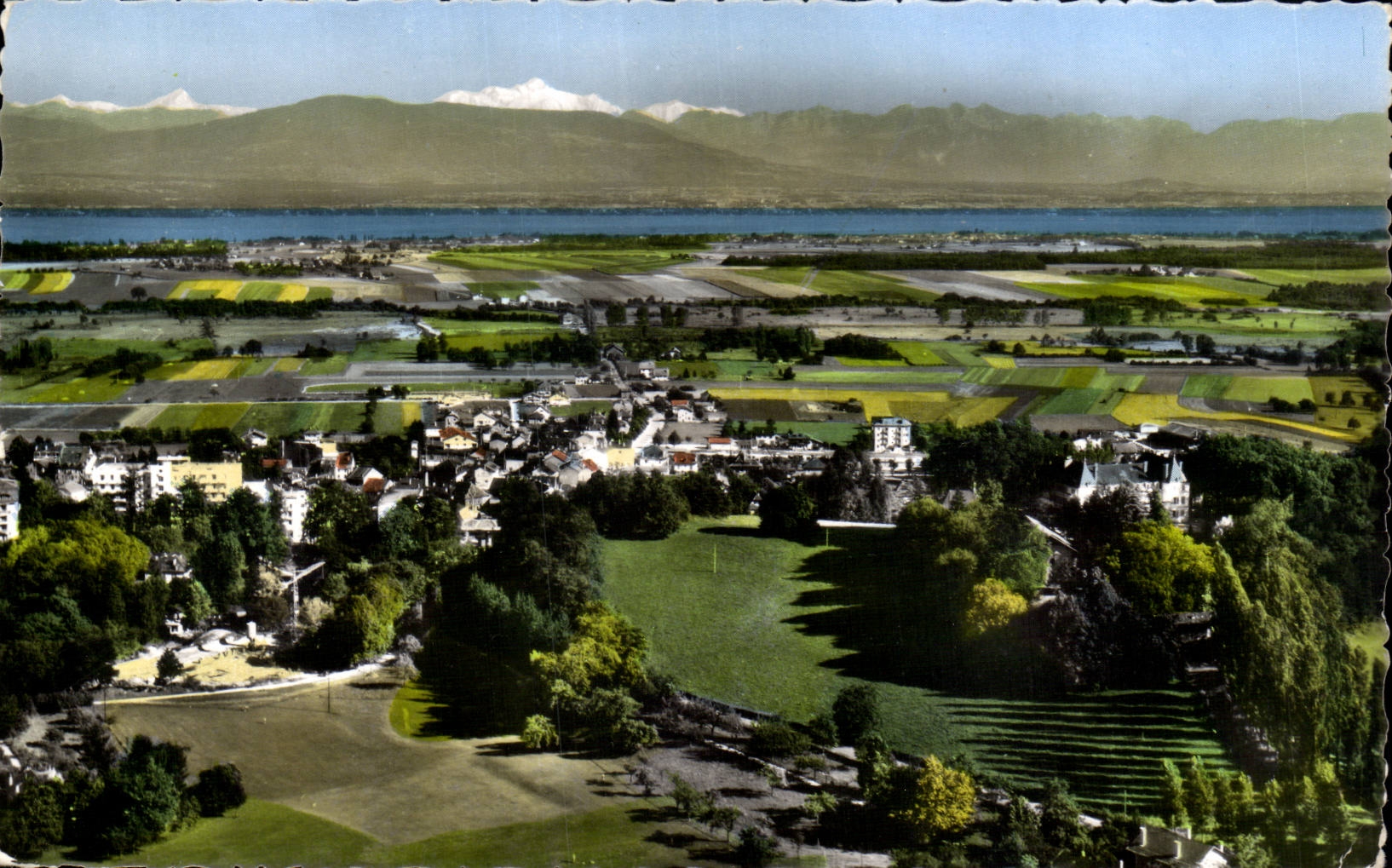 Divonne les Bains - Air Sight on the City - CPA