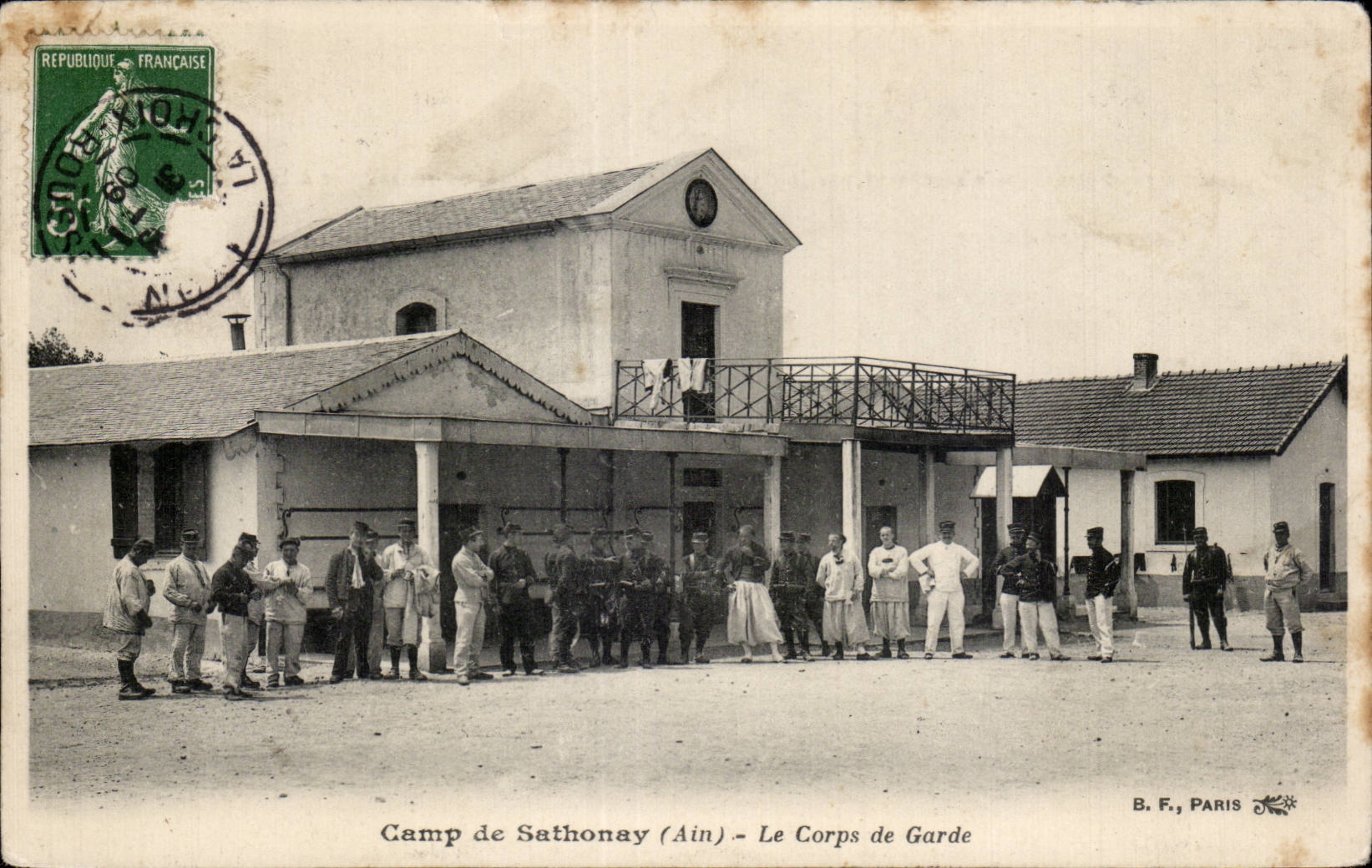 Camp of Sathonay - the Body of Guard - CPA