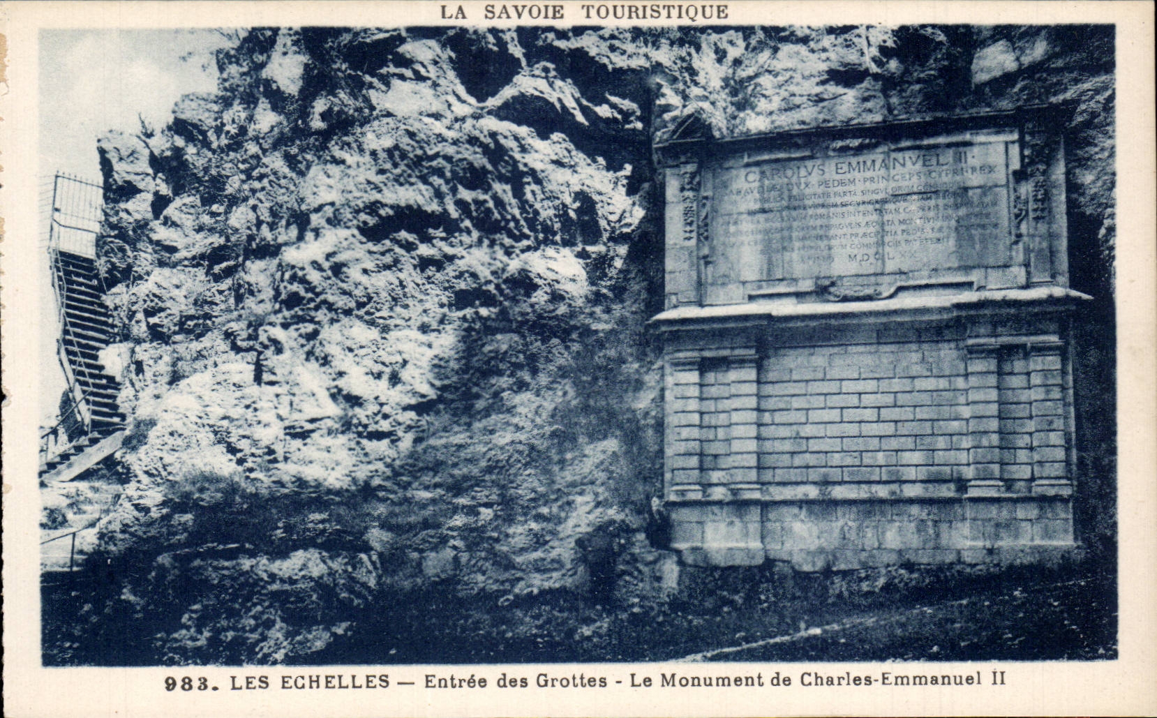 Scales - Entrance of the Caves - the Monument of Charles Emmanuel II - CPA