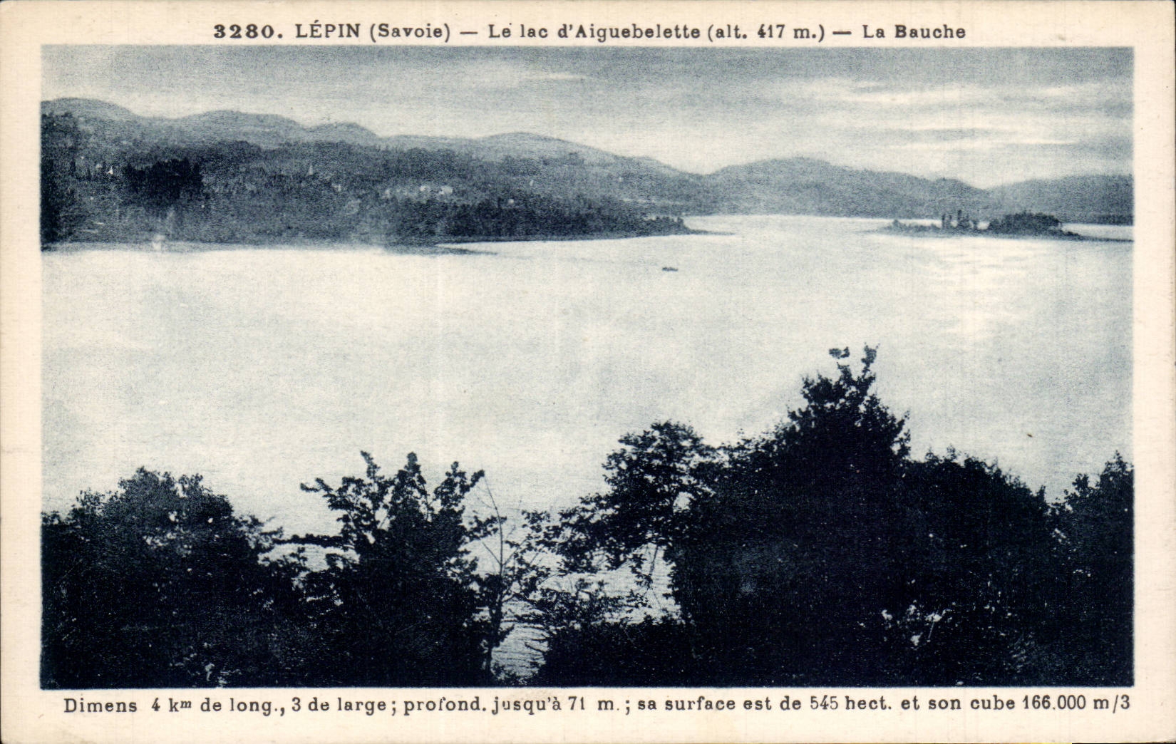 Lepin - the Lake Aiguebelette - Bauche - CPA