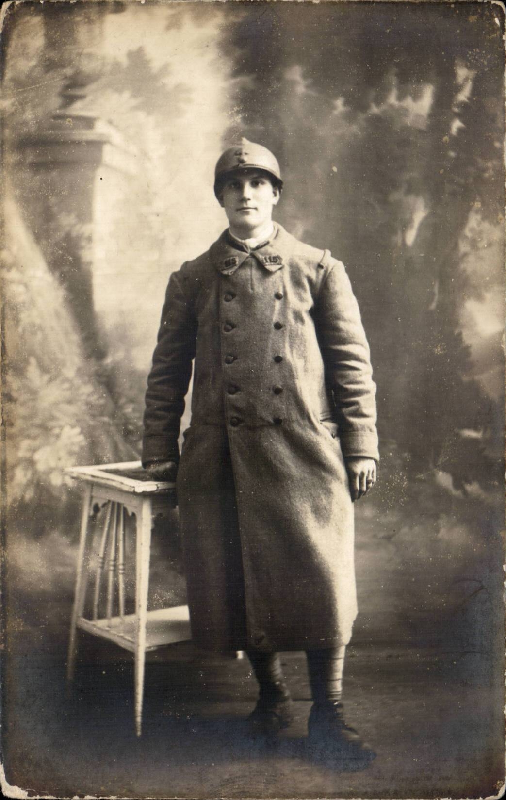 CARTE PHOTO Militaria Soldat Poilu