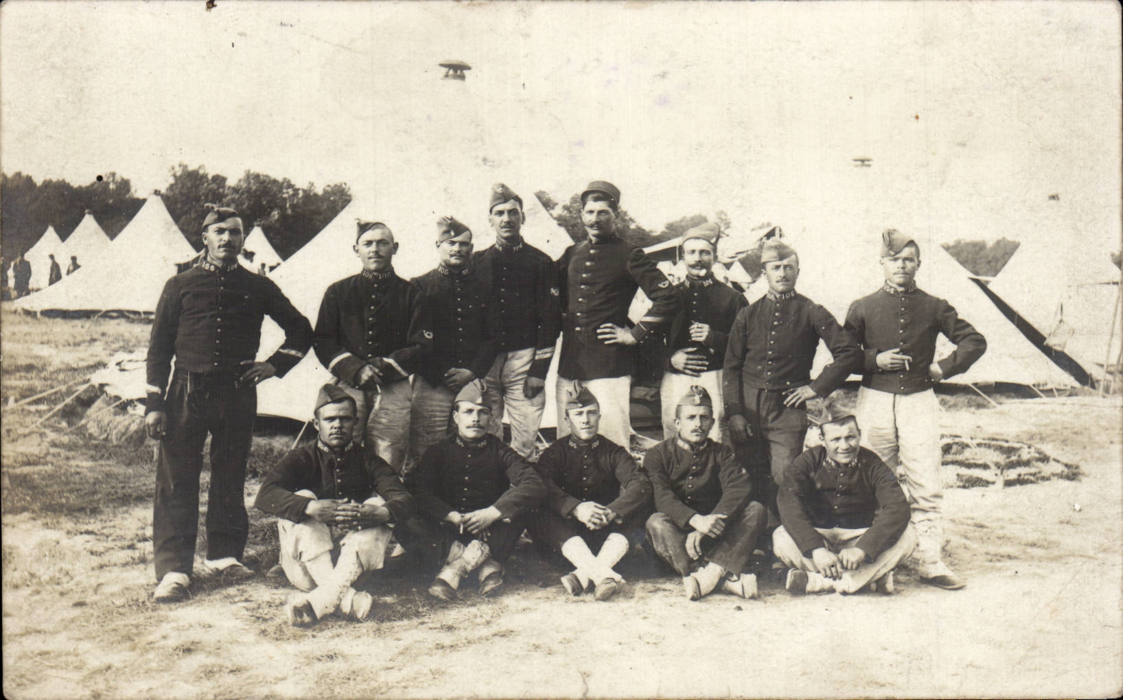 CARTE PHOTO Militaria Soldat Mourmelon