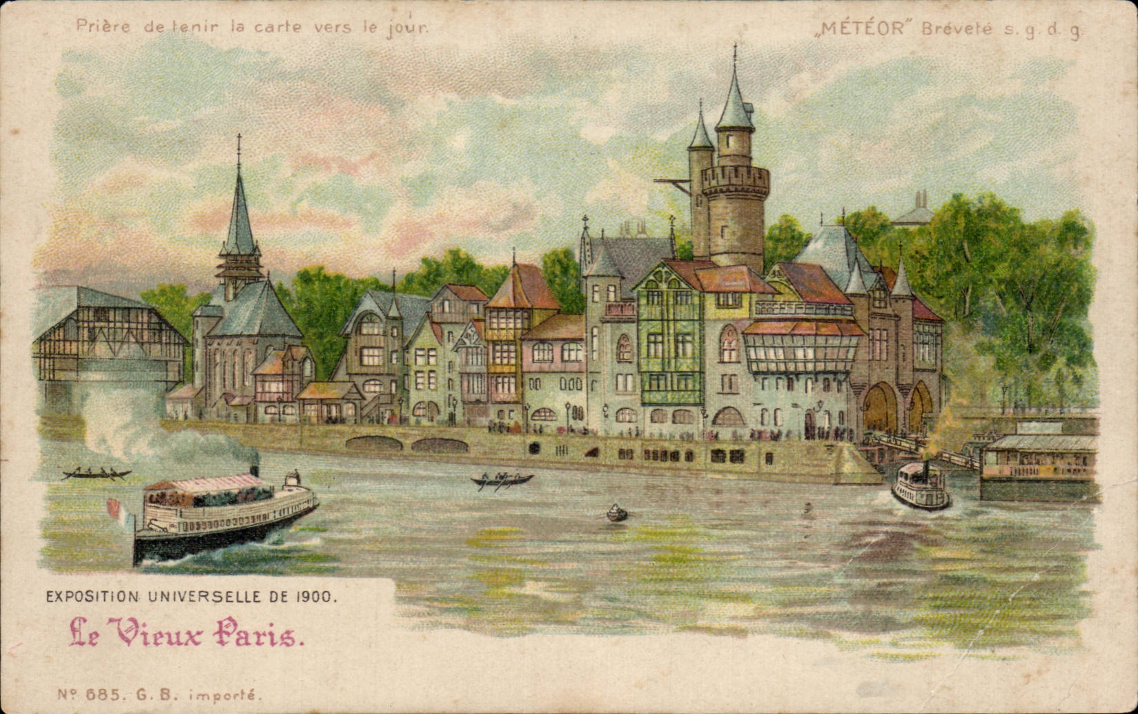 CPA Paris Exposition universelle de 1900 Le vieux Paris