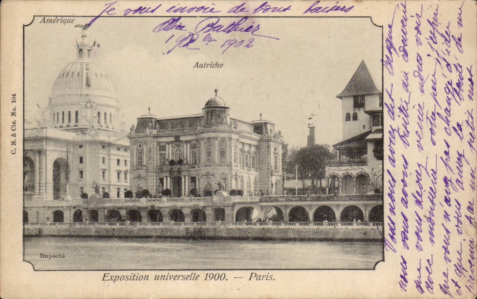 CPA Paris Exposition universelle de 1900 Amerique Autriche 
