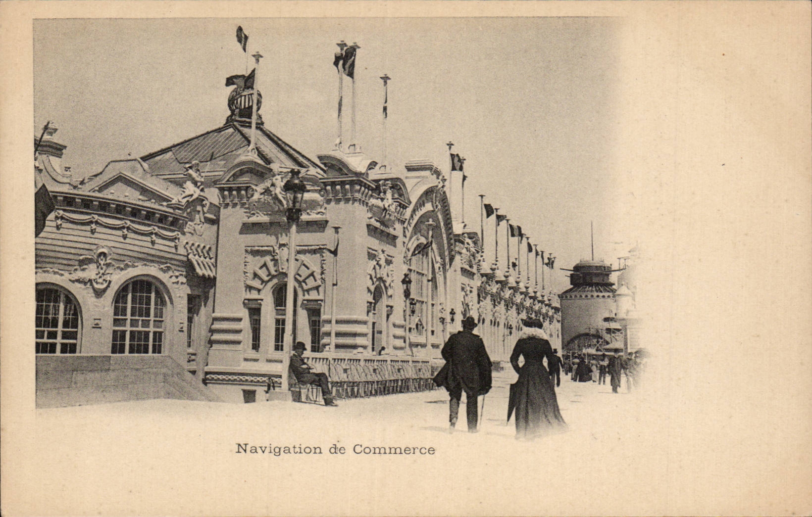 CPA Paris Fair universal of 1900 Navigation of trade