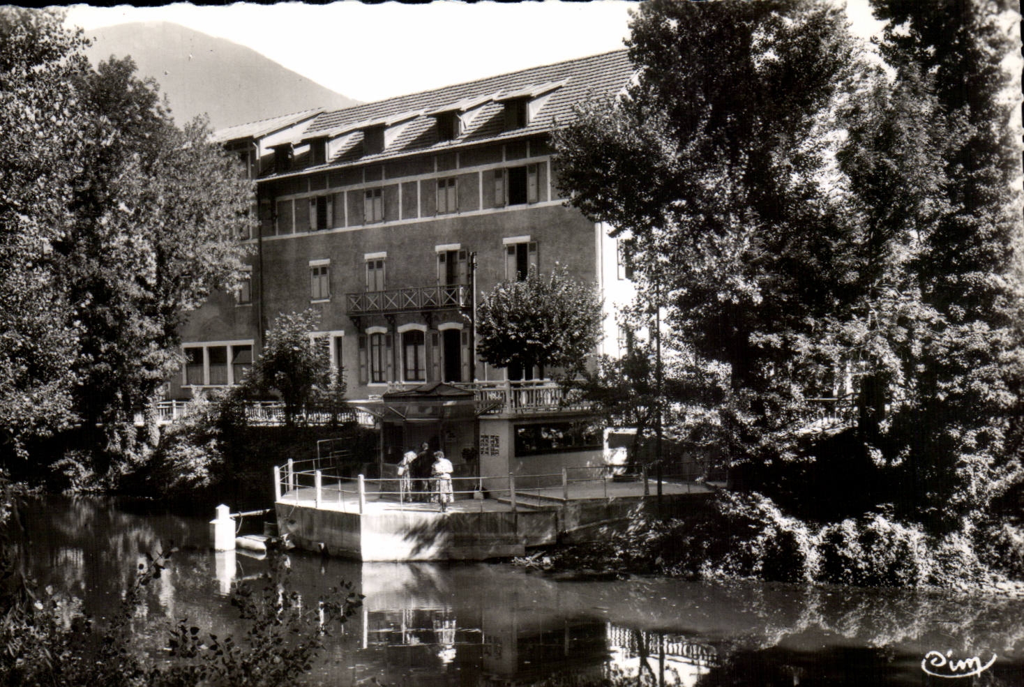 Lechere les Bains - the Refreshment bar and Hotel of the Baths - CPA