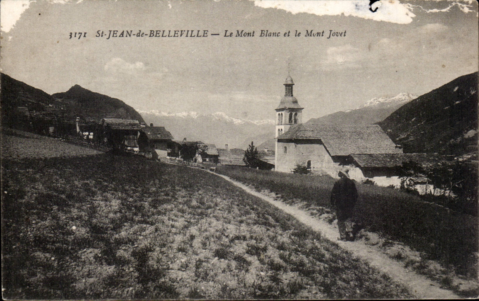 St Jean of Belleville - Mont Blanc and the Jovet Mount - CPA