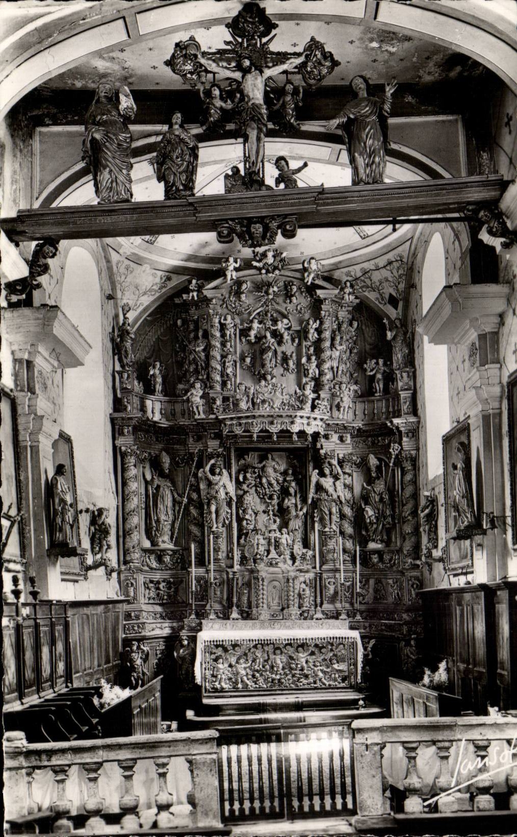 Champagny Bottom - Interior of Church - CPA