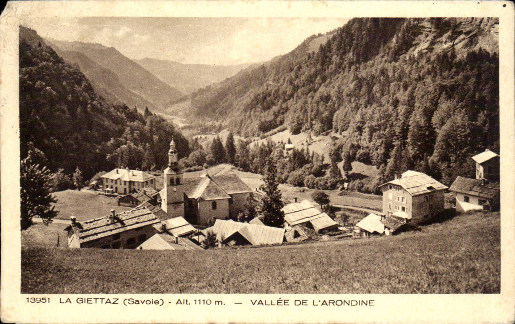 Giettaz - Valley of Arondine - CPA