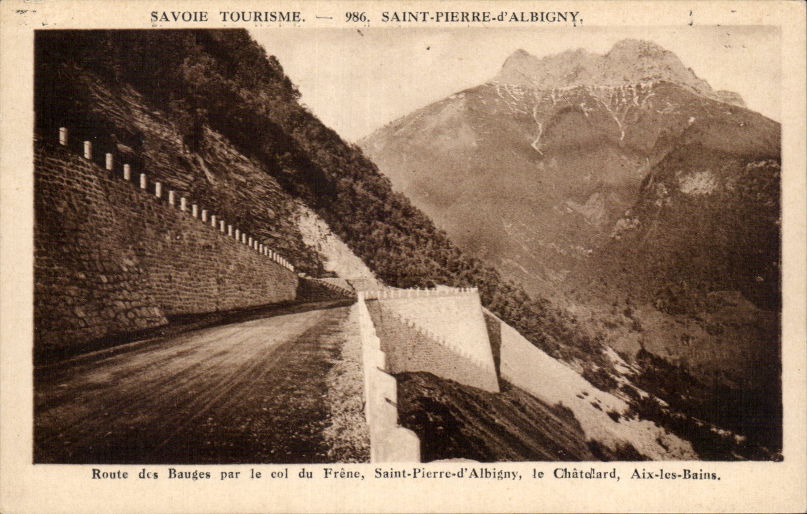 Saint Pierre Albigny - Road of the Wallows by the Collar of the Ash - CPA