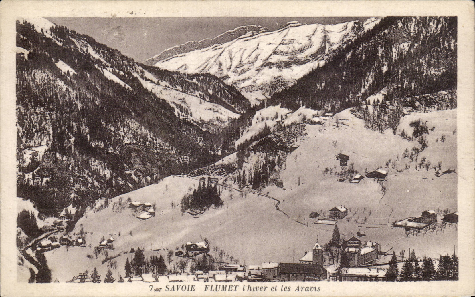 Flumet - Winter and Aravas - CPA