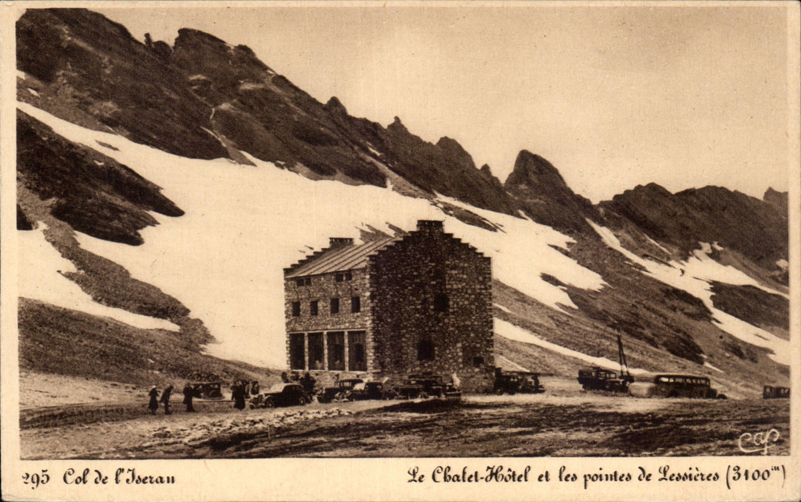 Collar of Iseran - the Country cottage Hotel and points of Lessieres - CPA