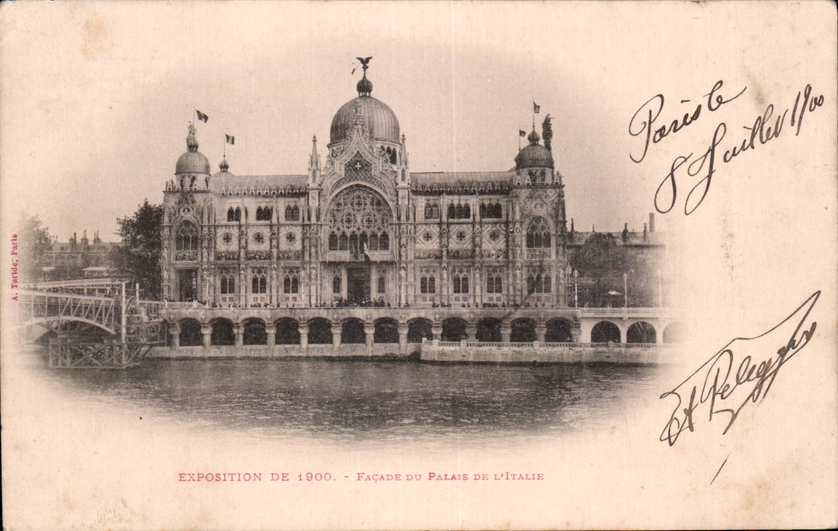 Paris - Fair of 1900 - Frontage of the Palate of Italy - CPA