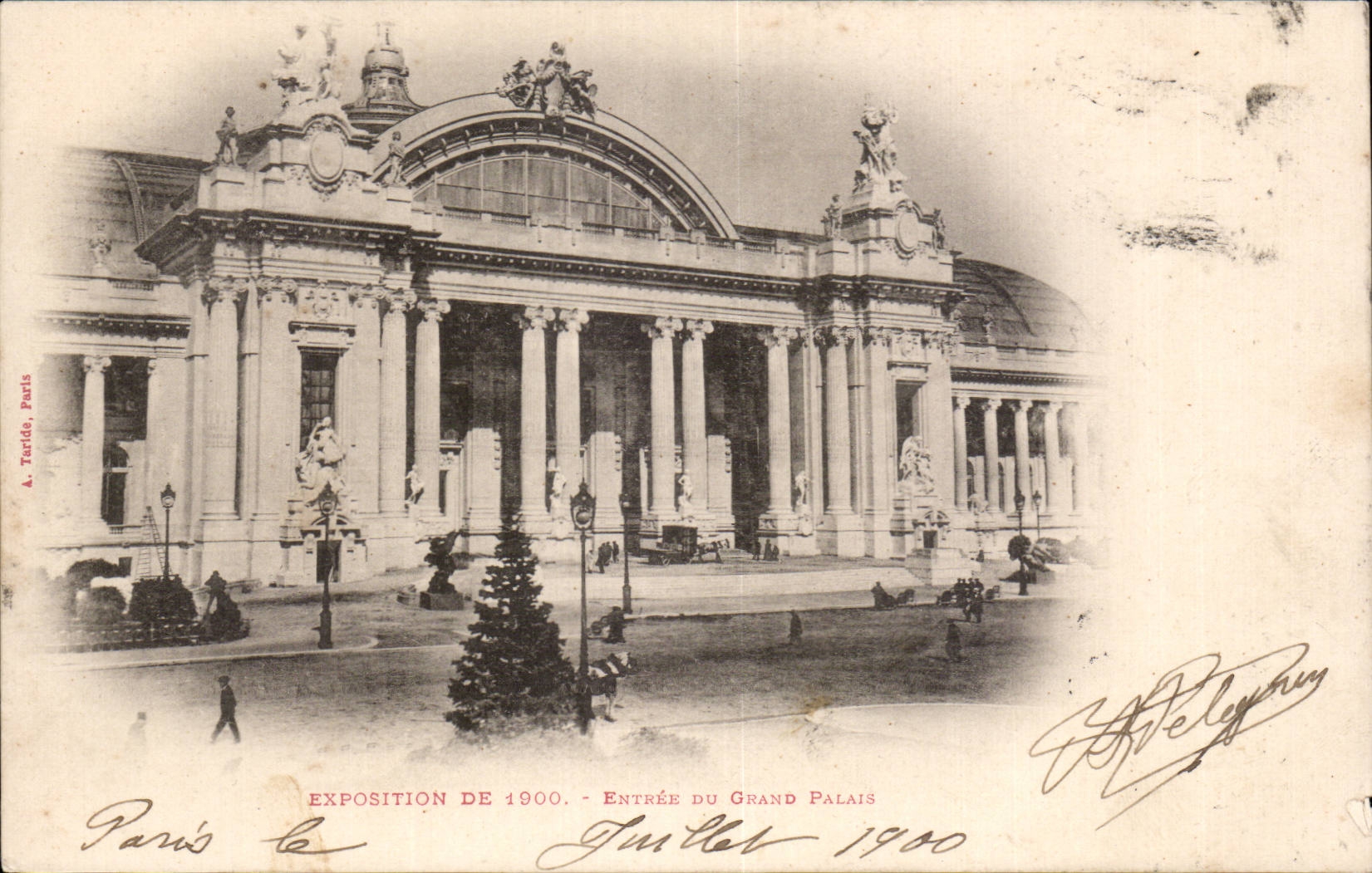 Paris - Fair of 1900 - Entrance of Grand Palais - CPA