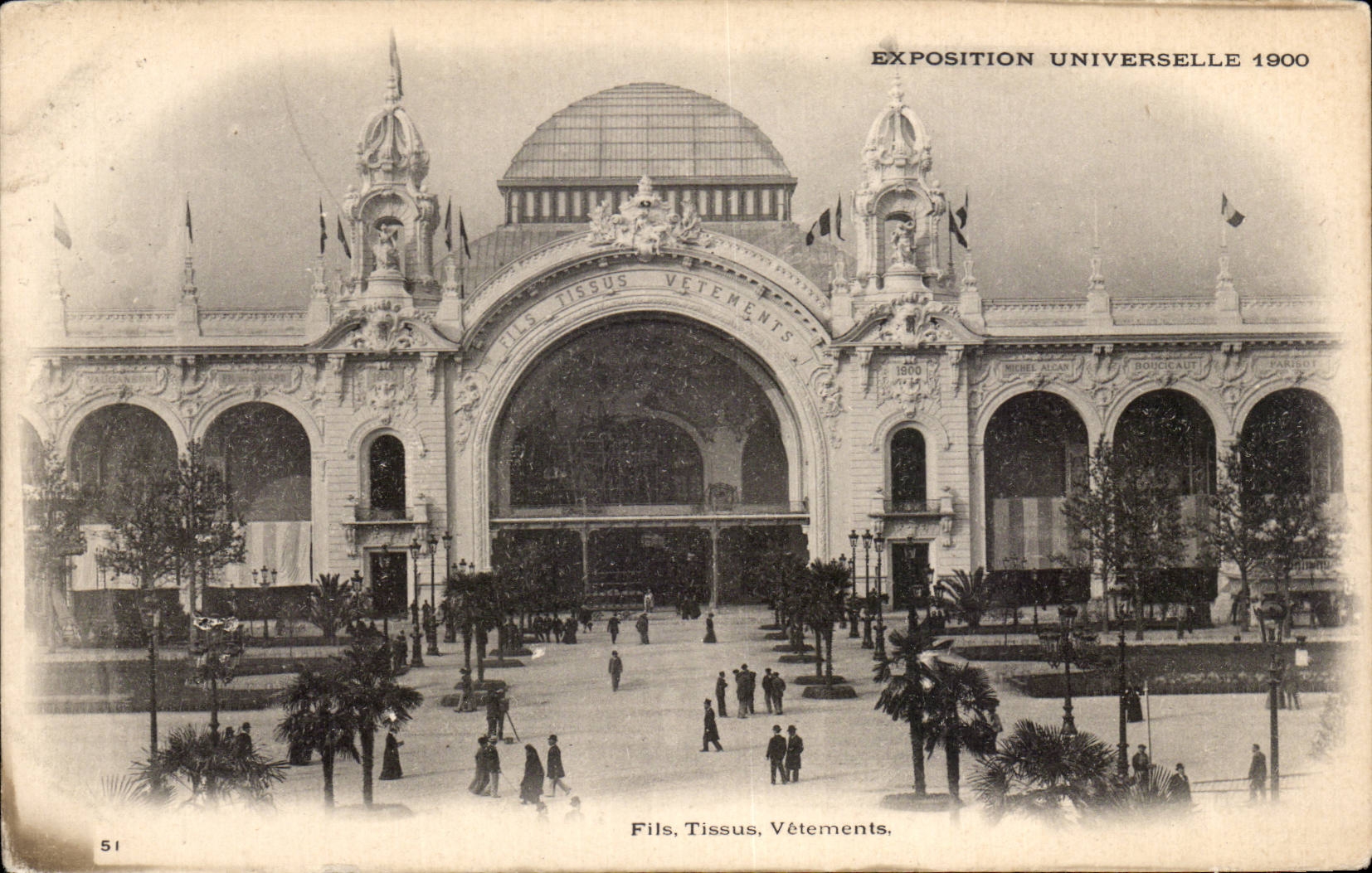 Paris - Fair Universal of 1900 - Wire - Fabrics - Clothing - CPA