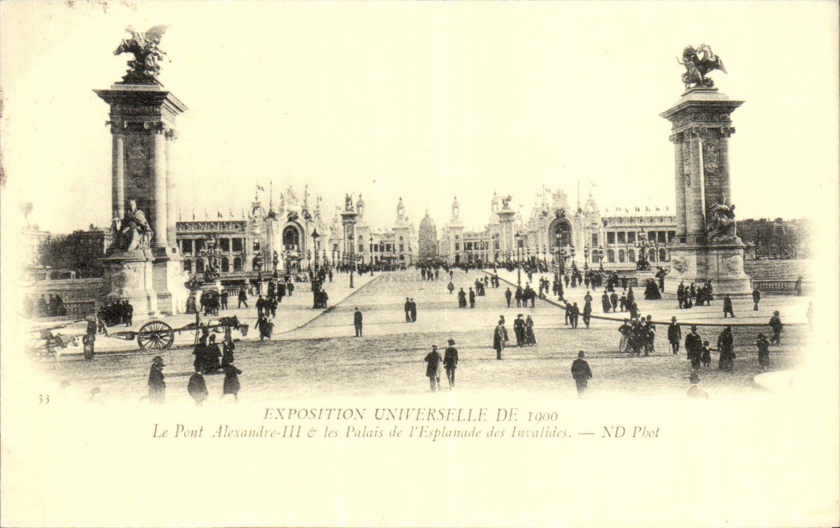 Paris - Exposition Universelle de 1900 - Le Pont ALexandre III et l Esplanade des Invalides - CPA