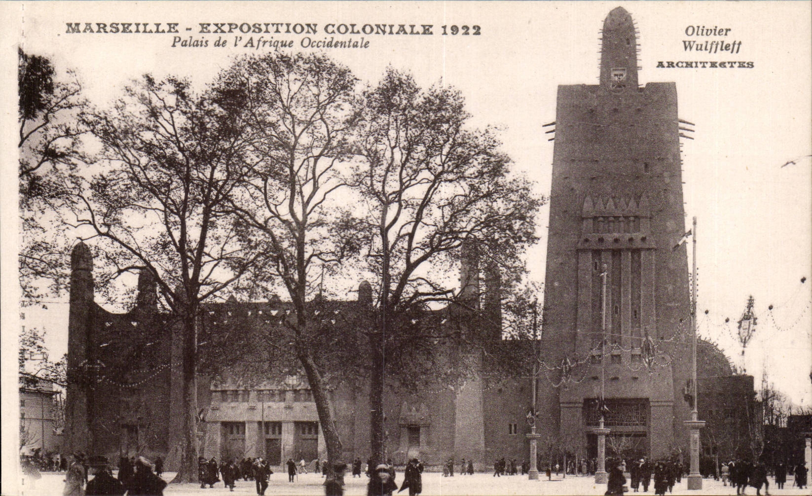 Marseille - Exposition Coloniale 1922 - Palais de l Afrique Occidentale - CPA