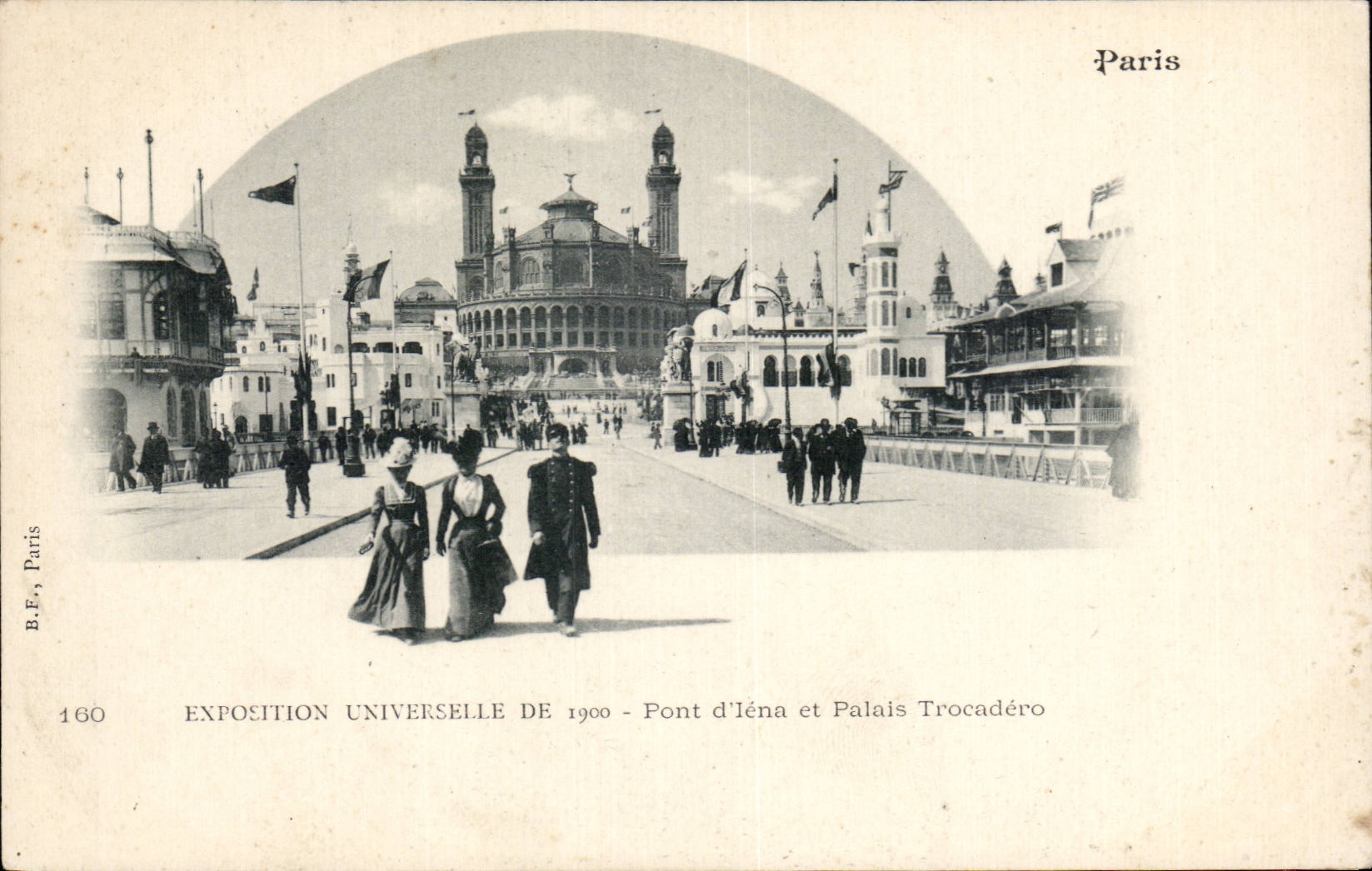 Paris - Fair Universal 1900 - Bridge Iena and Palais Trocadero - CPA