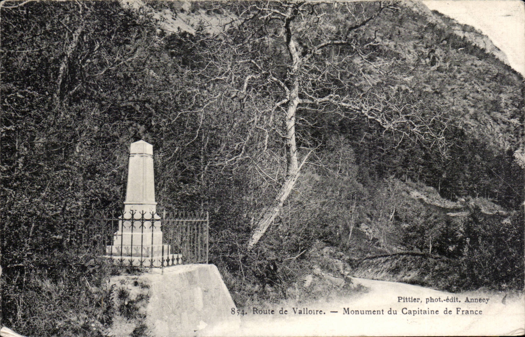Route de Valloire - Monument of Captain of France - CPA