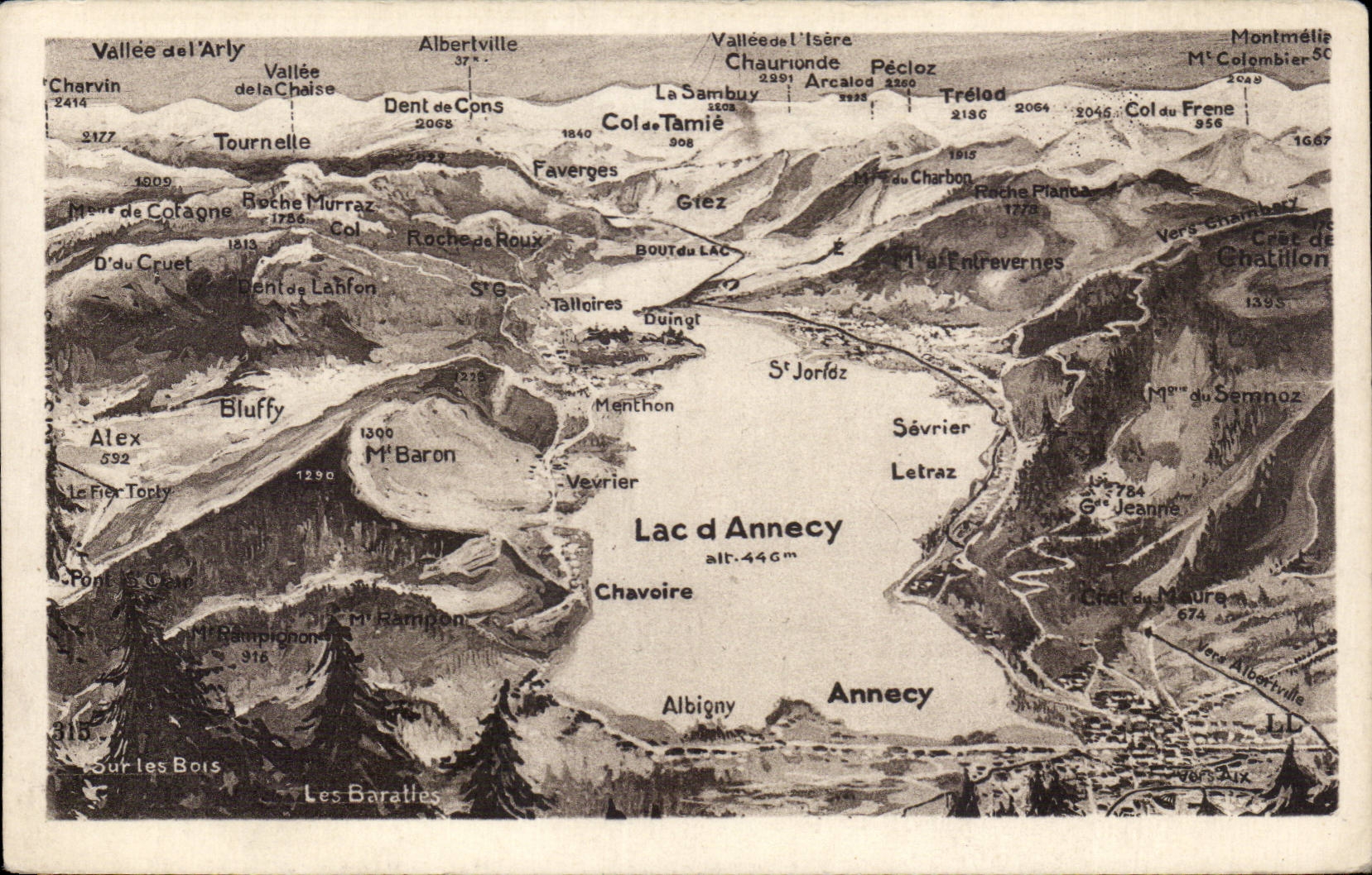 Annecy - Le Lac - CPA 