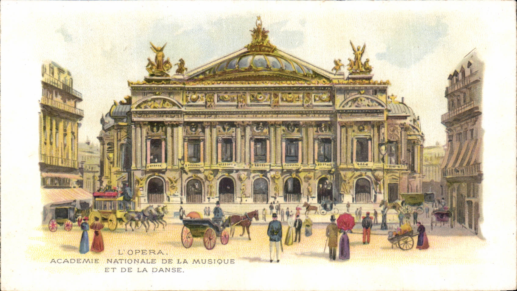 Paris - 9 - Opera - National Academy of the Music and the Dance - CPA