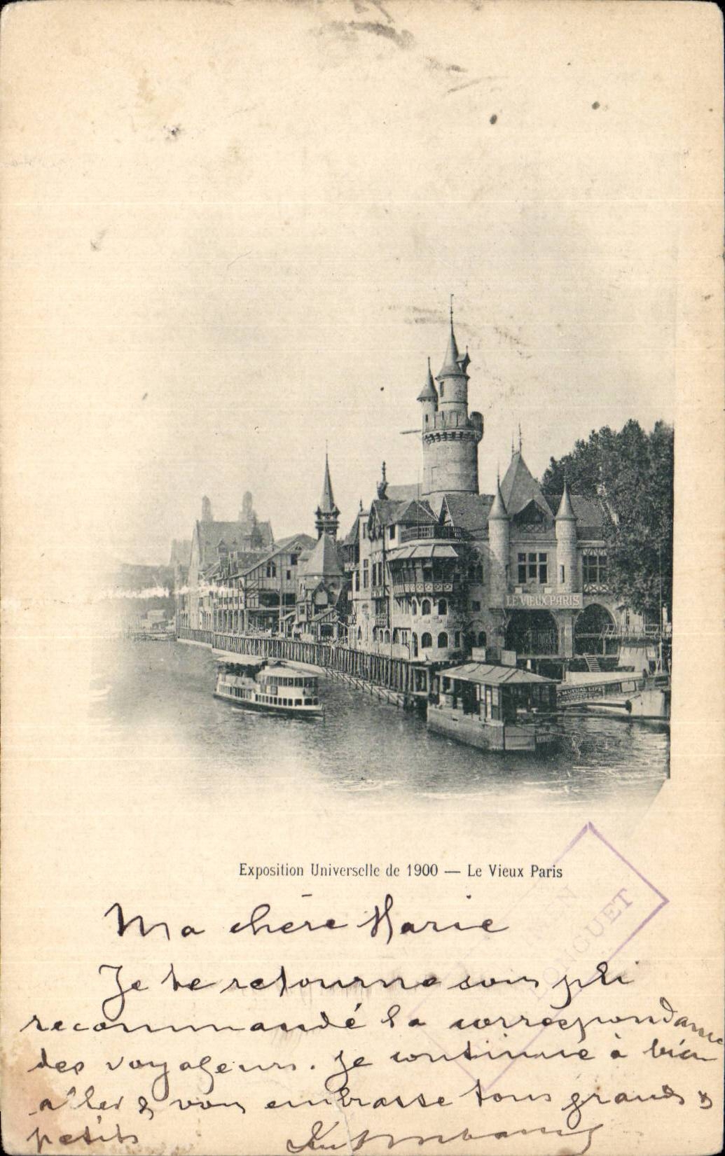 Paris - Fair Universal 1900 - the Paris Old man - CPA