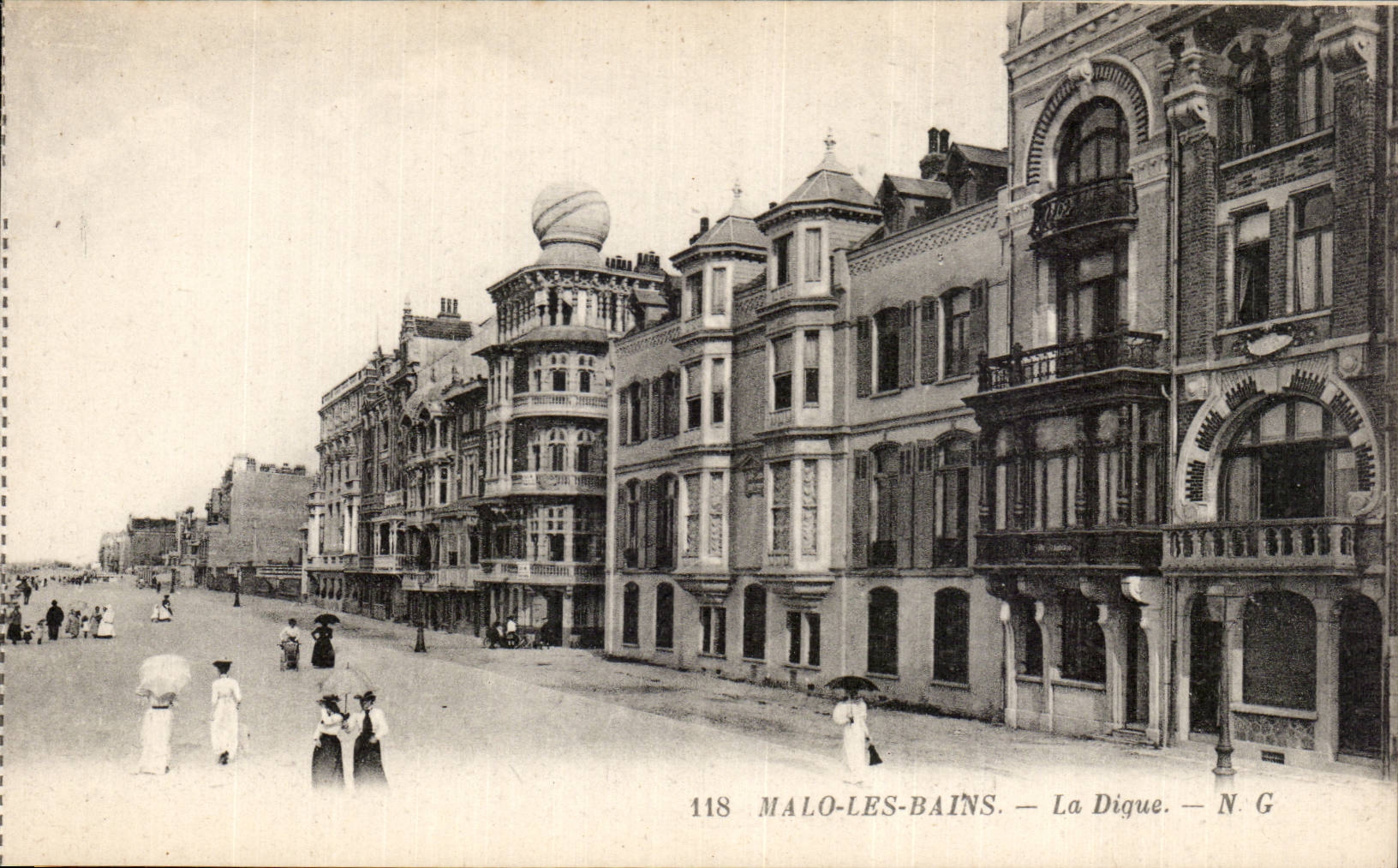 Malo les Bains - the Dam - CPA