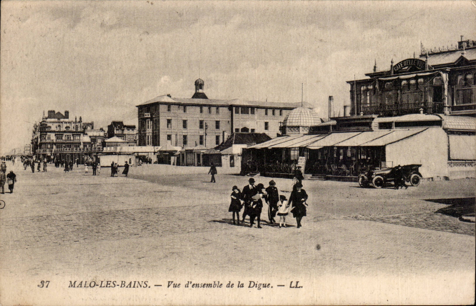 Malo les Bains - La Digue - Vue d ensemble - CPA