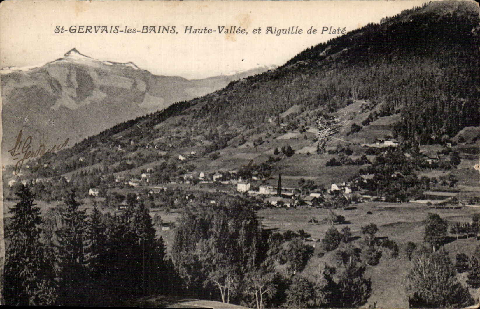 CPA Saint Gervais les Bains High Valley and switches Punt