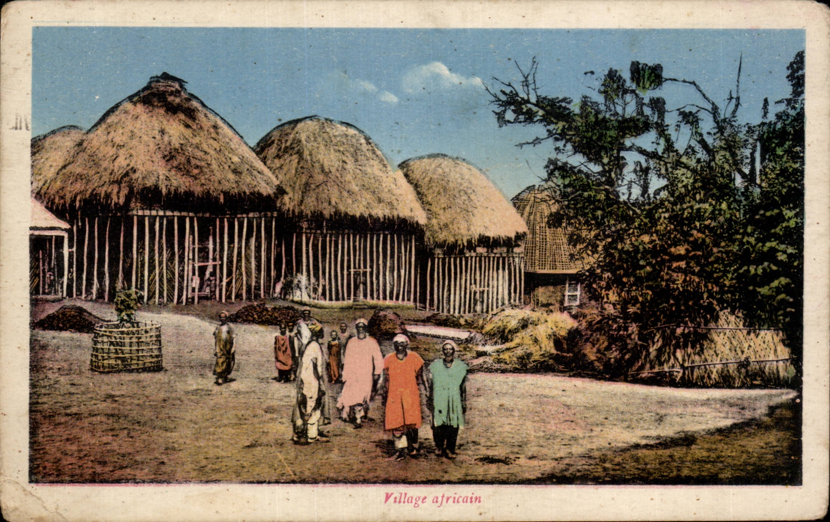 Afrique - Africa - Village - Illustration - CPA