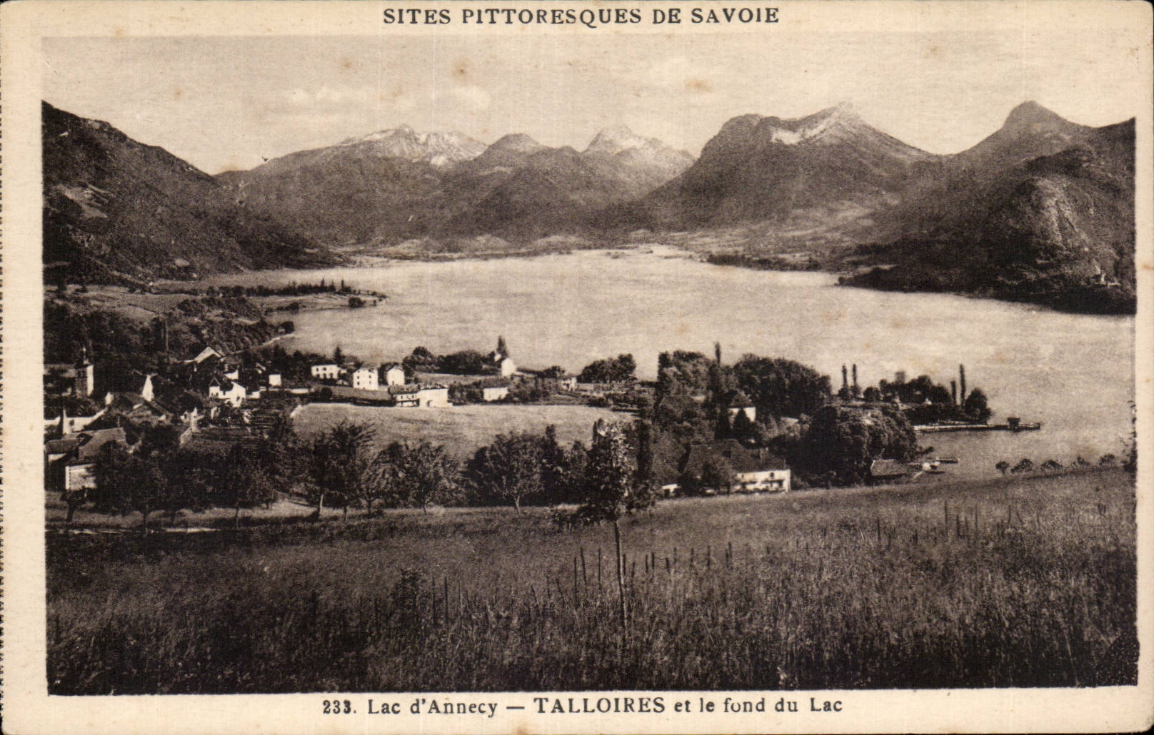 Lac d Annecy - Talloires - et le fond du Lac - CPA
