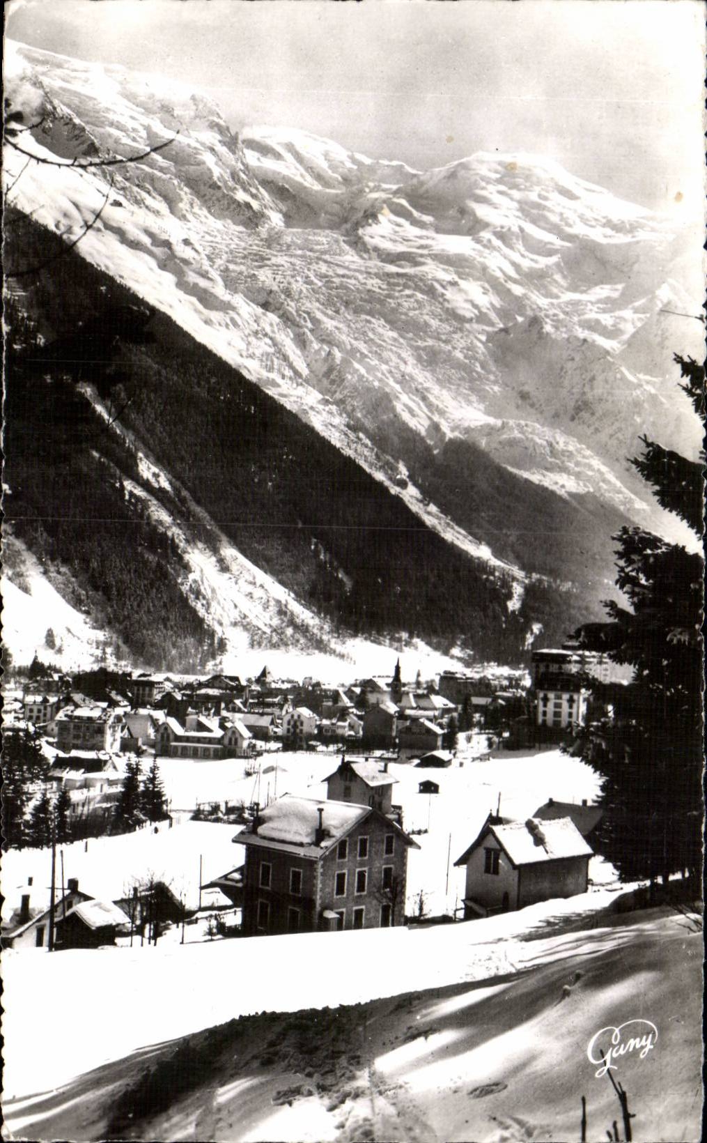 Chamonix - the Mount Blanc - View - CPA