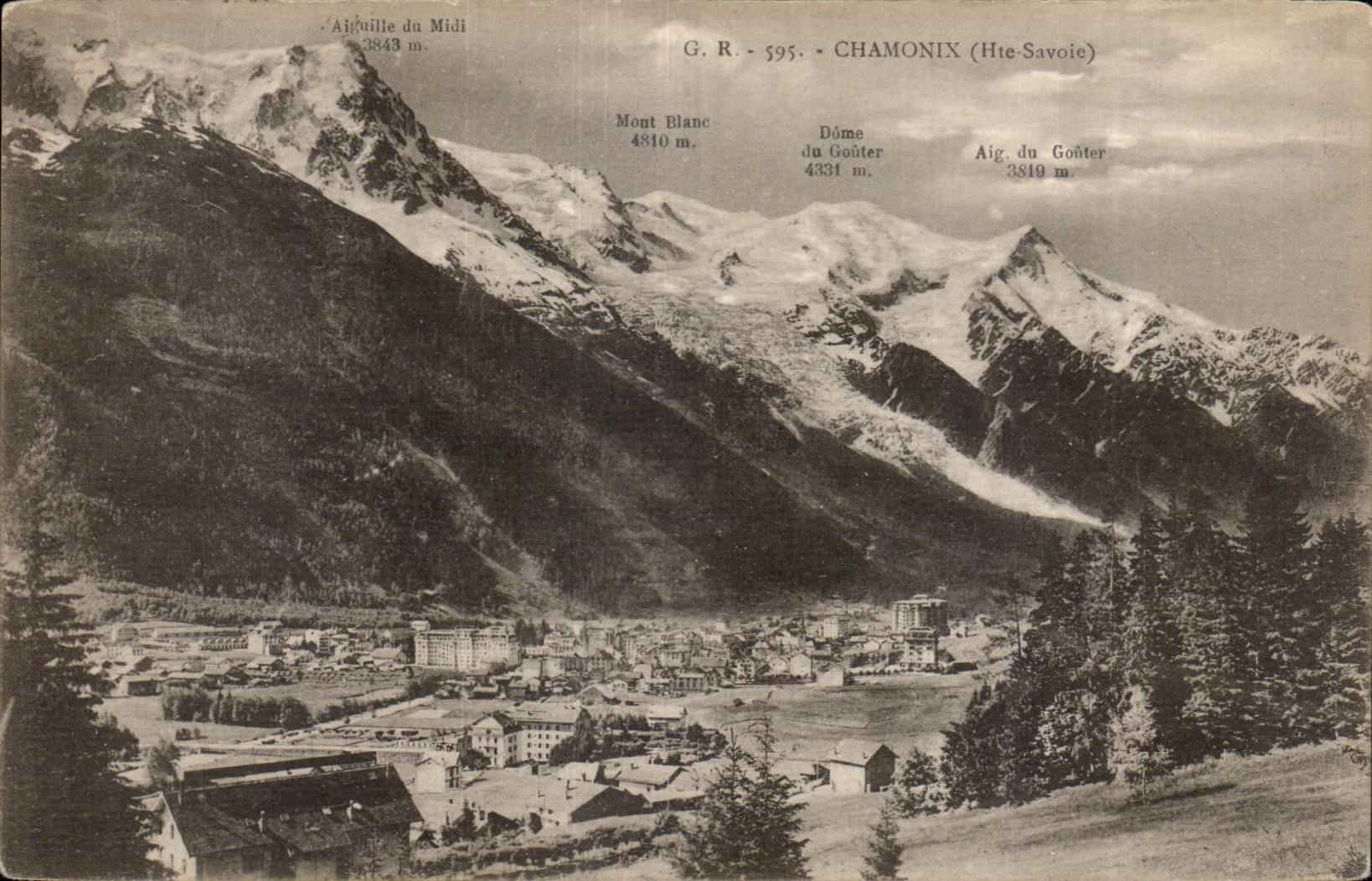Chamonix - View - CPA