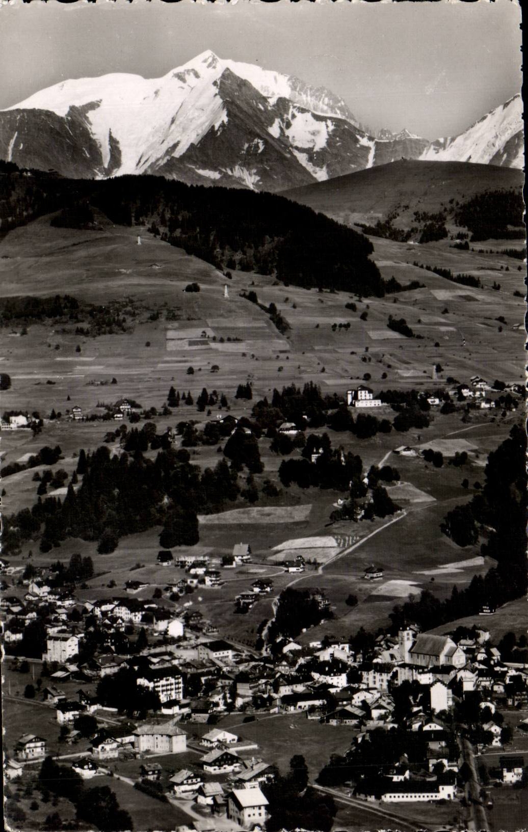 CPSM Megeve and Mont Blanc