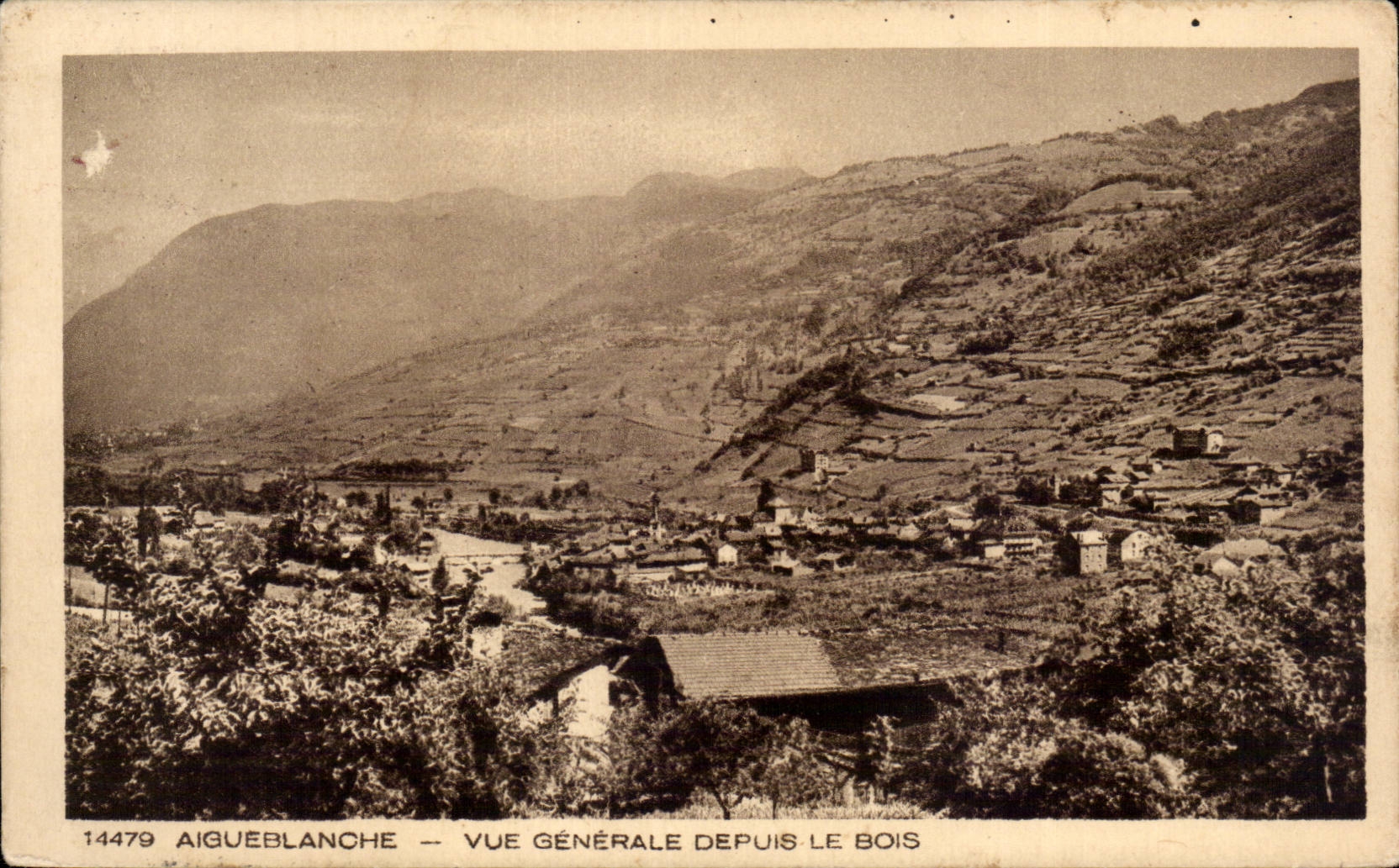 Opinion de CPSM Aigueblanche desde la madera