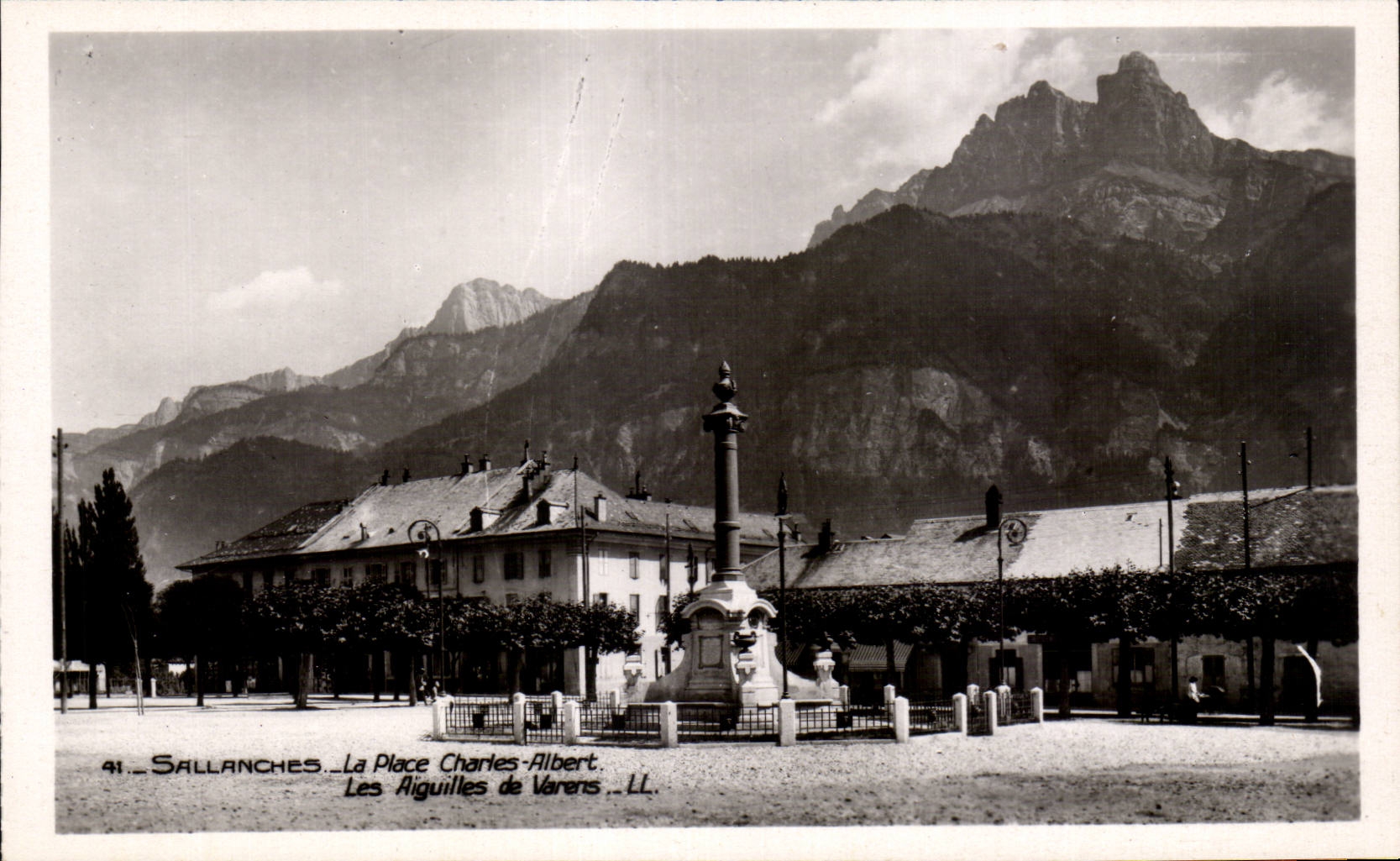 CPA Sallanches the place Charles Albert needles of Varens
