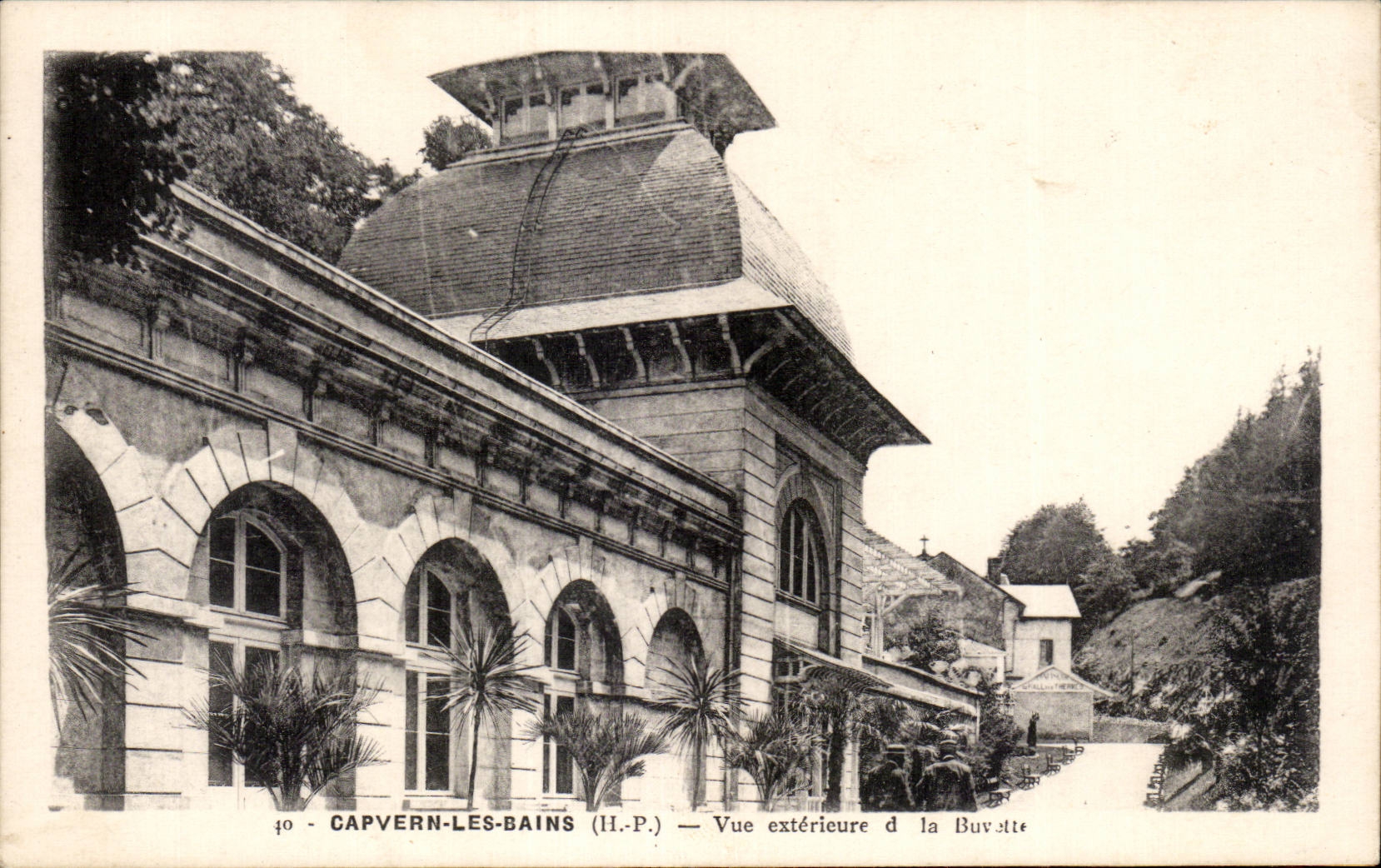 CPA Capvern baths Seen external of the refreshment bar
