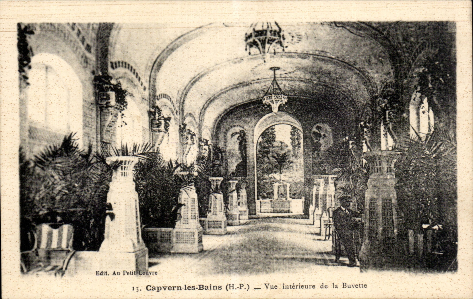 CPA Capvern baths Seen interior of the refreshment bar