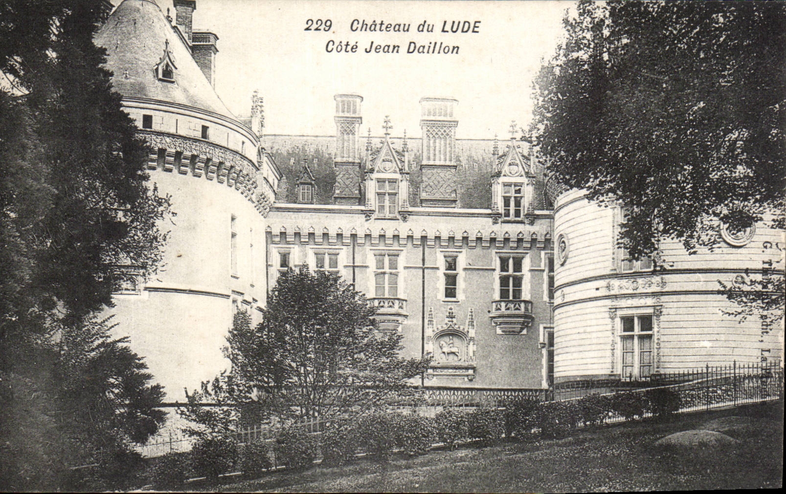 CPA Castle of Lude Dimensions Jean Daillon