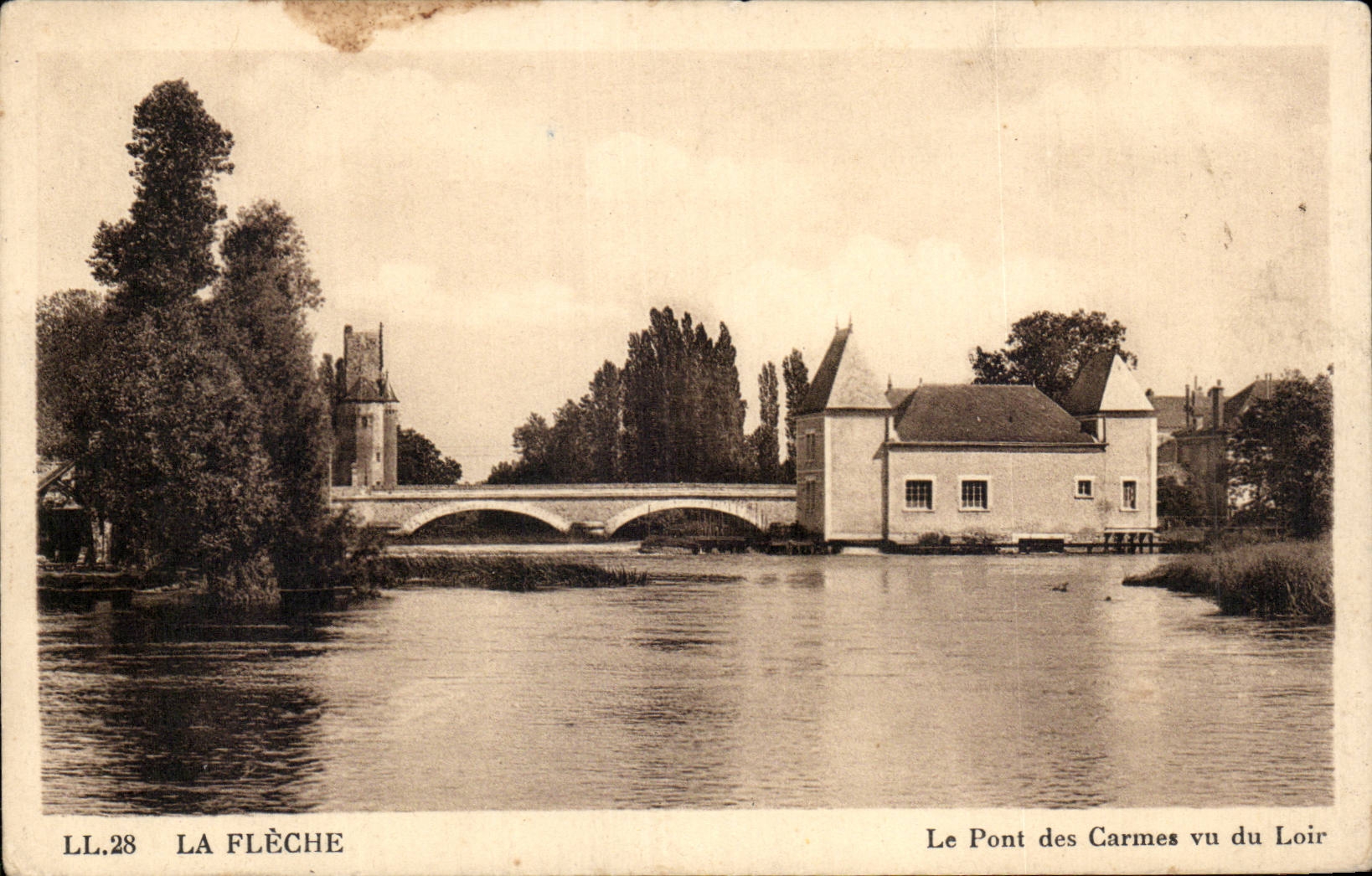 CPA the arrow the bridge of the Carmelite friars seen of the Dormouse