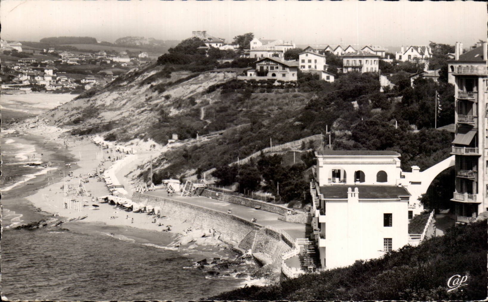 CPSM Guethary View the beach