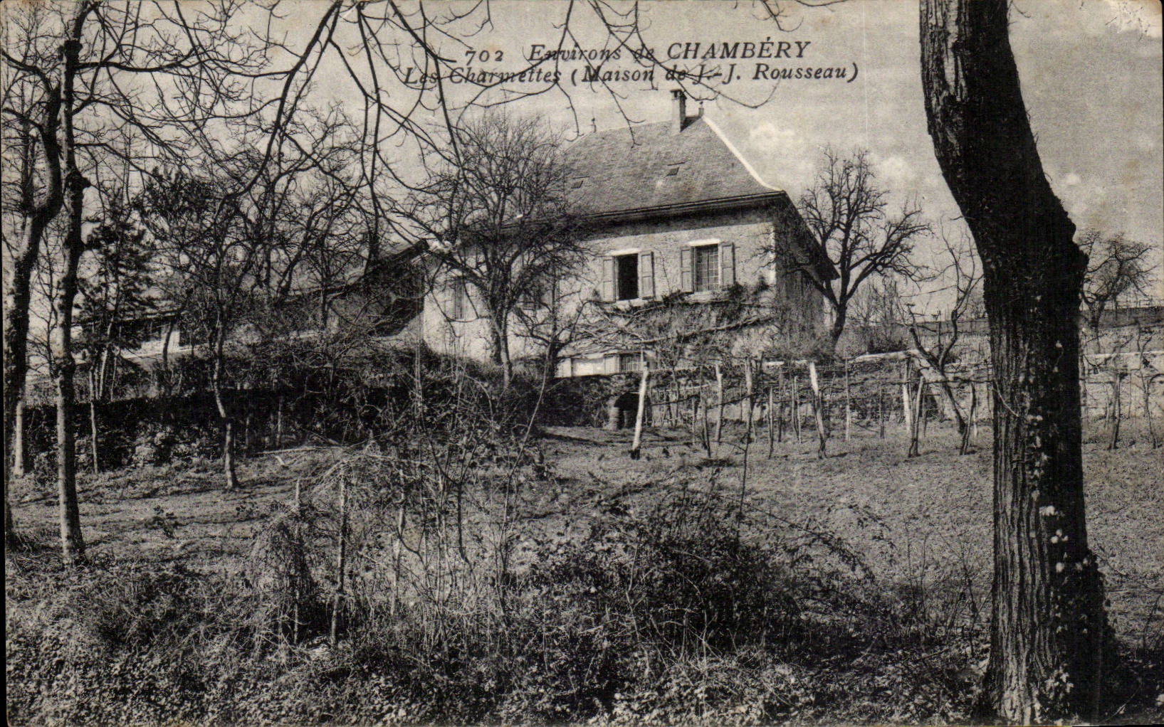 CPA Surroundings of Chambery charmettes (house of JJ Rousseau)